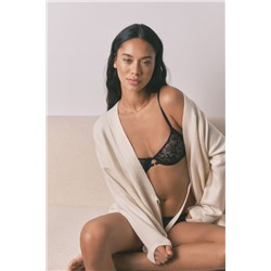 Sujetador PRETTY tul bordado aro negro