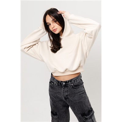 Свитшот 1 оверсайз короткий