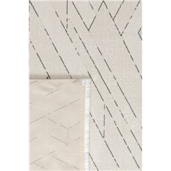 Burcet Halı - Krem/Gri - 80x300 cm