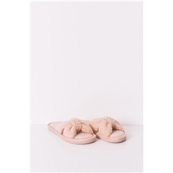 Zapatilla casa borreguito rosa