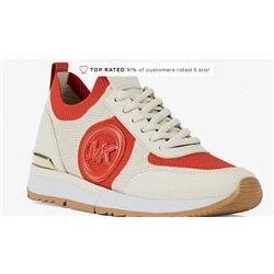 Michael Kors Outlet Jenkins Two-Tone Stretch Knit Trainer