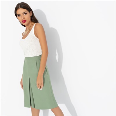 Юбка-шорты с карманами, Девочкам это нравится (green)