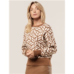 Джемпер жаккардовой вязки с кашемиром