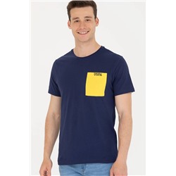 Erkek Lacivert Bisiklet Yaka Tişört