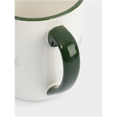 Кружка, 540 мл, керамика D, зеленая, Лошадка, Festival