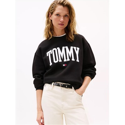 Varsity Tommy Logo Crewneck Sweatshirt