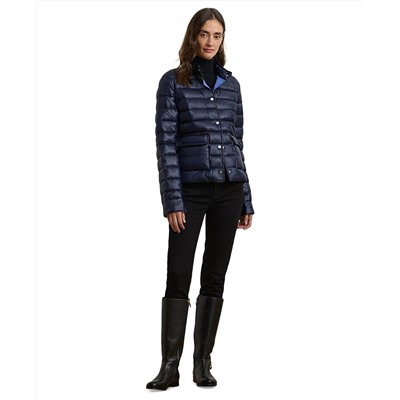Lauren Ralph Lauren Women's Snap-Front Stand-Collar Packable Coat