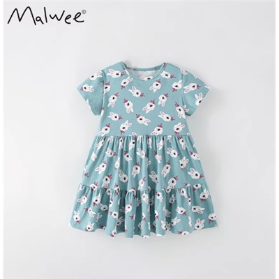 Хлопковое платье МАЛВЕ*Й (130-150)