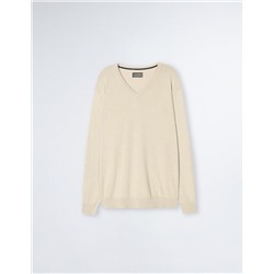 Knitted Jumper, Men, Beige