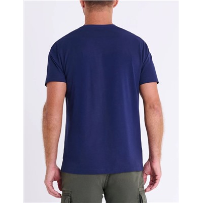 EMBOSSED USPA STRIPE JERSEY T-SHIRT