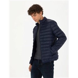 Lacivert Cropped Slim Mont