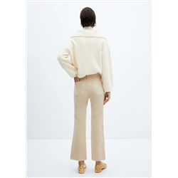 Pantalón flare crop pana