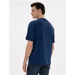 Açık Lacivert Comfort Fit Basic Tişört