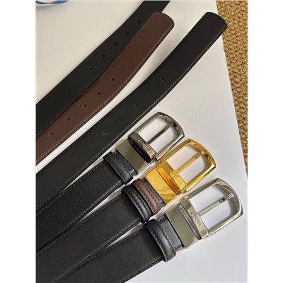 Мужской двухсторонний ремень в деловом стиле  Ermenegild*o Zegn*a