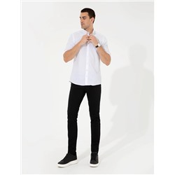 Beyaz Slim Fit Oxford Gömlek