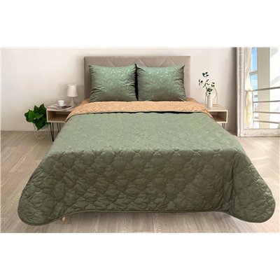 Комплект постельного белья с одеялом New Style КМ-029 хаки-охра