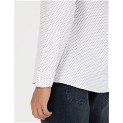 Beyaz Slim Fit Uzun Kollu Gömlek