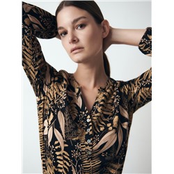 Gemusterte Viskosebluse