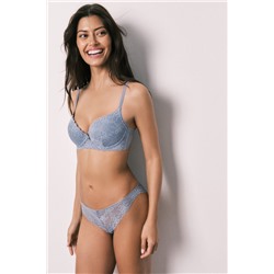 Sujetador push up encaje azul GORGEOUS