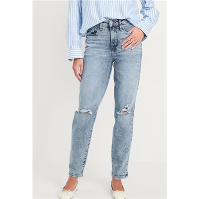 High-Waisted OG Straight Ankle Jeans