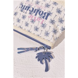 Neceser mediano rafia palmeras