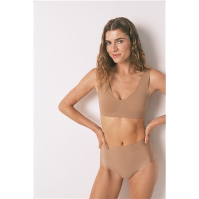 Braga alta clean cut beige
