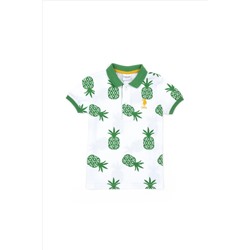 Erkek Çocuk Yeşil Polo Yaka Tişört