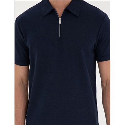 Lacivert Slim Fit Tişört