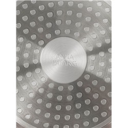 Ковш, 16 см, 1,3 л, с крышкой, с покрытием, алюминий, серо-черный, Robust