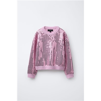 SEQUINNED KNIT JUMPER