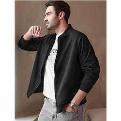 Бомбер из тонкого премиального футера с эластаном