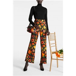 Pantalón campana floral