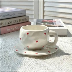 Милейшая кружка с блюдцем
