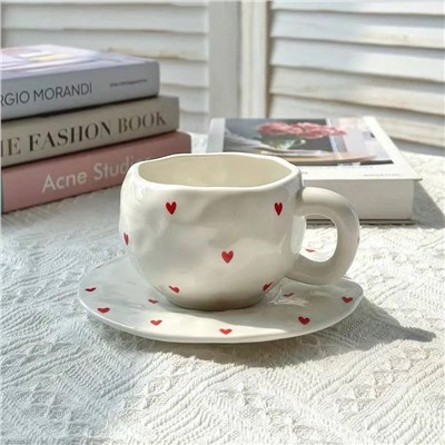 Милейшая кружка с блюдцем