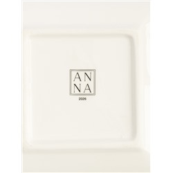 Блюдо, 15х15 см, керамика D, квадратное, красное, Лошадка, Festival