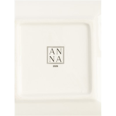 Блюдо, 15х15 см, керамика D, квадратное, красное, Лошадка, Festival