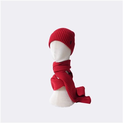 Вязаный комплект из шарфа и шапки РАЛЬ*Ф Л