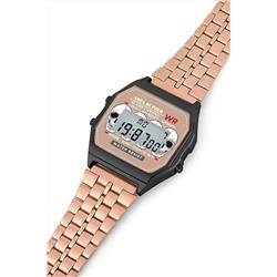 Aqua Di Polo 1987 Unisex Rose Gold Retro Kurukafa Desenli Dijital Kol Saati Apwa065700