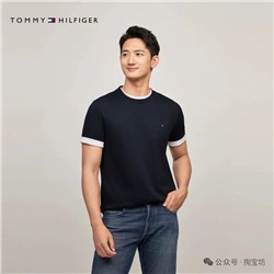 Классическая футболка из мягкого хлопка Tomm*y Hilfige*r