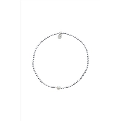 Pulsera Madeleine Plata y perla cultivada