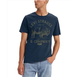 Men's Classic Short Sleeve Graphic Crewneck T-Shirt