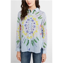 Camisa pinceladas étnica