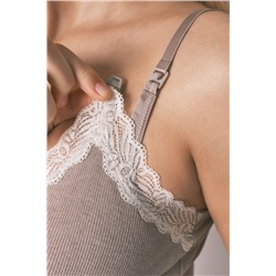 Camisón "maternity" tirantes encaje