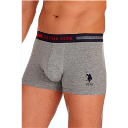 U.S. Polo Assn. Pamuklu Ve Likralı 3'lü Erkek Boxer