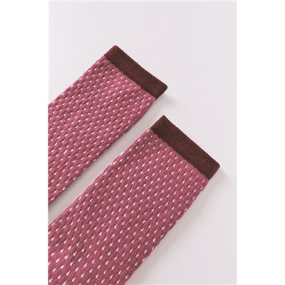 Calcetines largos lurex granate