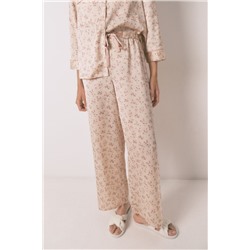 Pijama camisero largo satén rosa