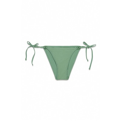 Braga bikini brasileña textura crinkle verde