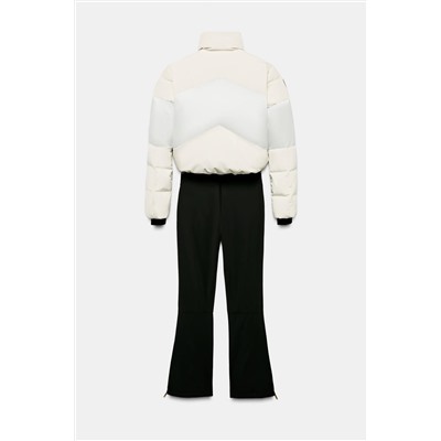 QUILTED COMBINED WATER-RESISTANT WINDPROOF RECCO® TECHNOLOGY SKI COLLECTION JUMPSUIT, CHARACTERISTICS