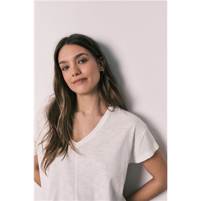 Pijama corto algodón y viscosa rayas