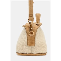 ELONGATED SHEARLING BAG